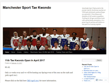 Tablet Screenshot of manchestersporttaekwondo.com
